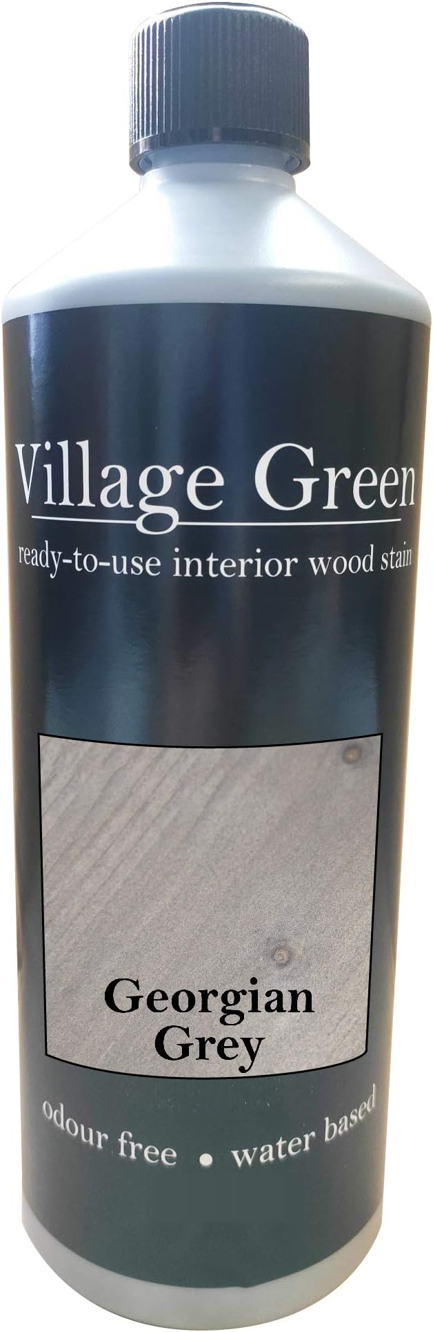 Village Green Ready to Use Wood Stain - Wood Dye - 28 Colours - Super High Pigment Content Water Based (500ml, Georgian Grey)