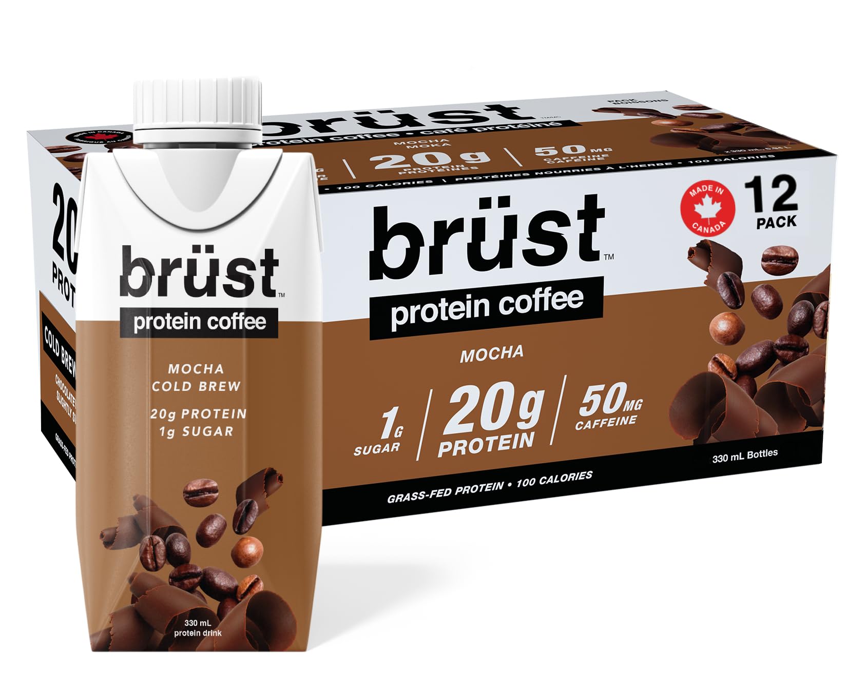 Chocolatey Mocha Cold Brew with 20g Protein & Only 100 Calories