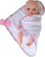 Vista 3 de Muñeca de baño Baby's First de 9 pulgadas Skin-So-Soft para bebé, manta de baño rosa