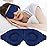 ZGGCD Sleep Mask for Side Sleeper, Light Blocking Sleeping Eye Mask for Women Men, 3D Contoured Cup Night Blindfold, Luxury Eye Cover Eyeshade with Adjustable Strap for Travel, Nap, Blue