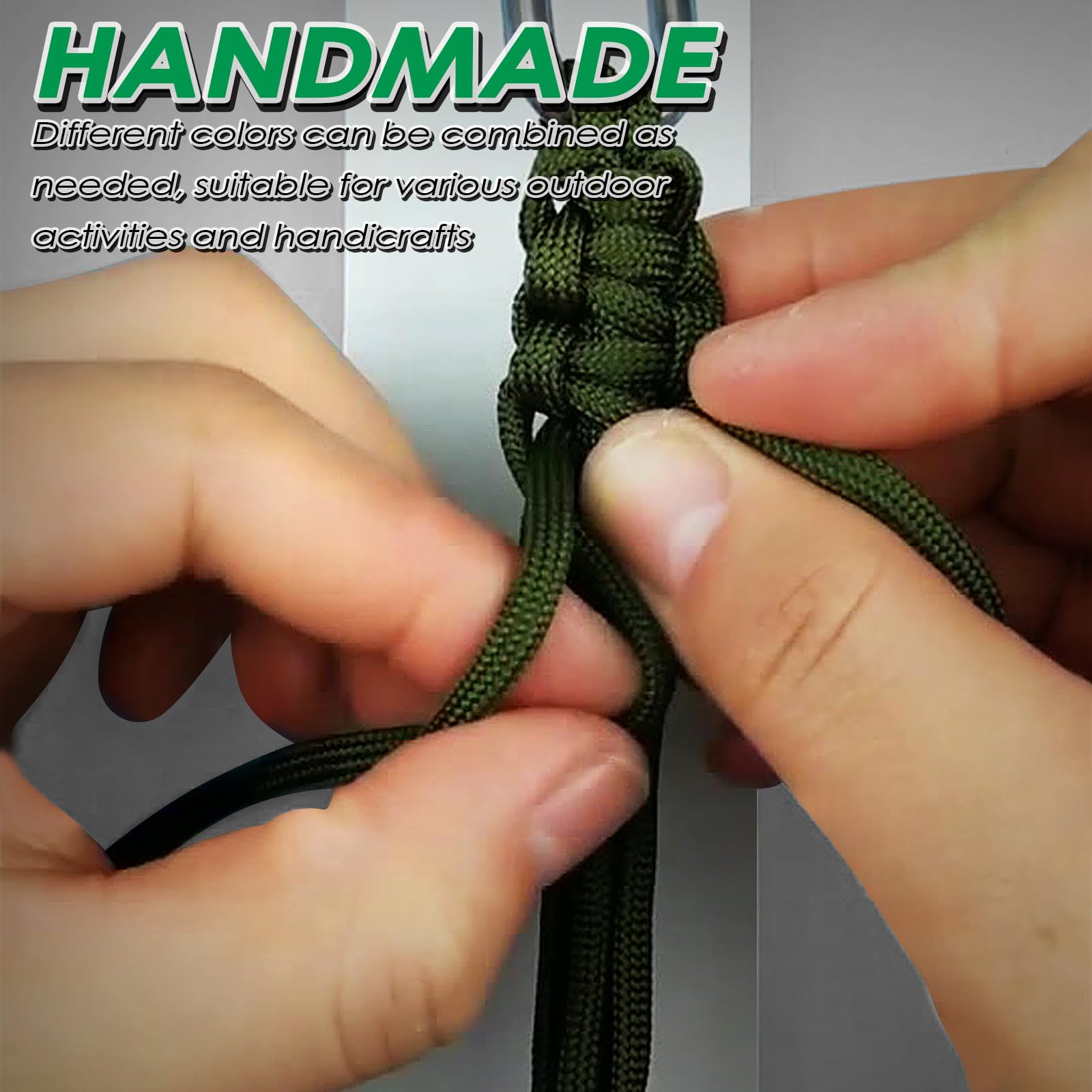 Cuerda Nailon Paracord 4mm 7 Hilos 250kg Resistente Multifuncional 40m