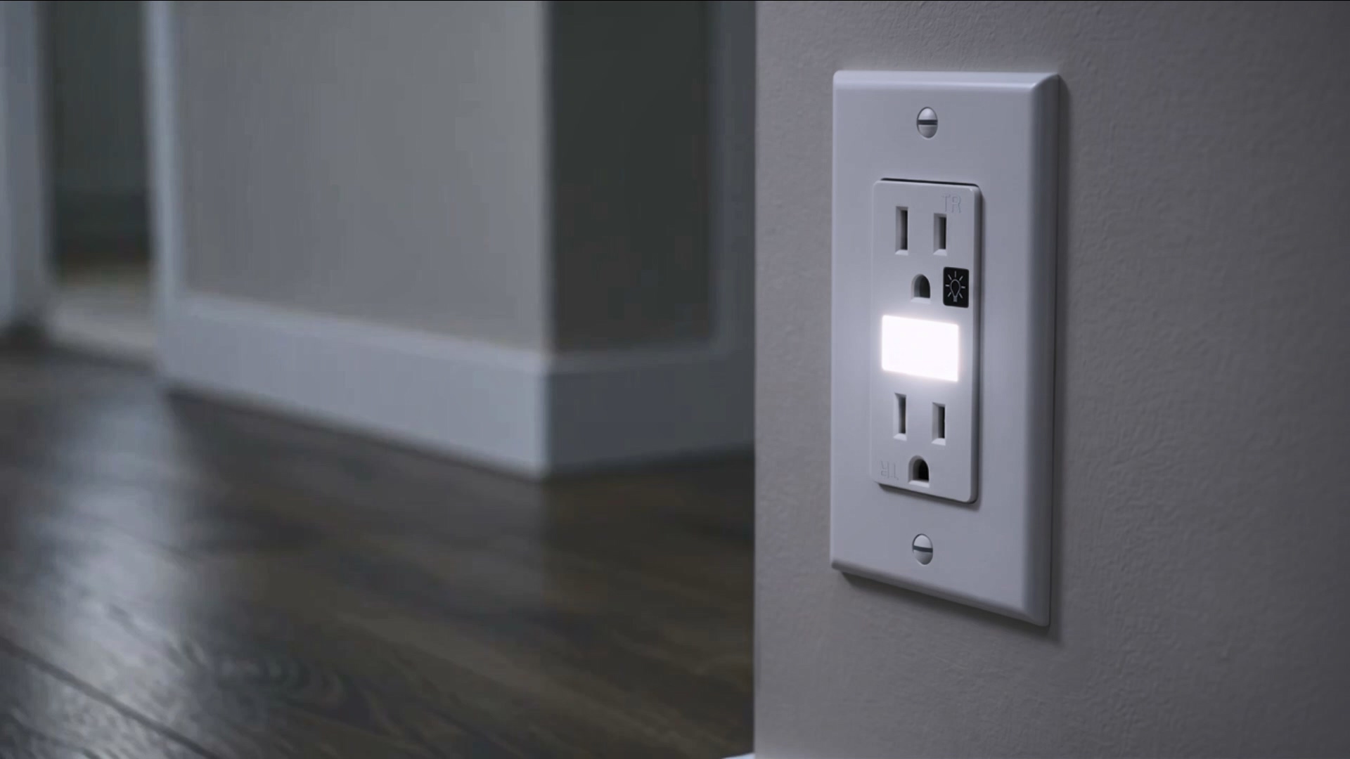 Image of SOZULAMP 10-Pack Night Light Wall Outlet, Touch & Dusk-to-Dawn Sensors | White 15A 125V Tamper-Resistant Receptacle; Guide Light for Kids and Seniors; Ideal for Hallways,Nurseries,Stairs,Bathrooms