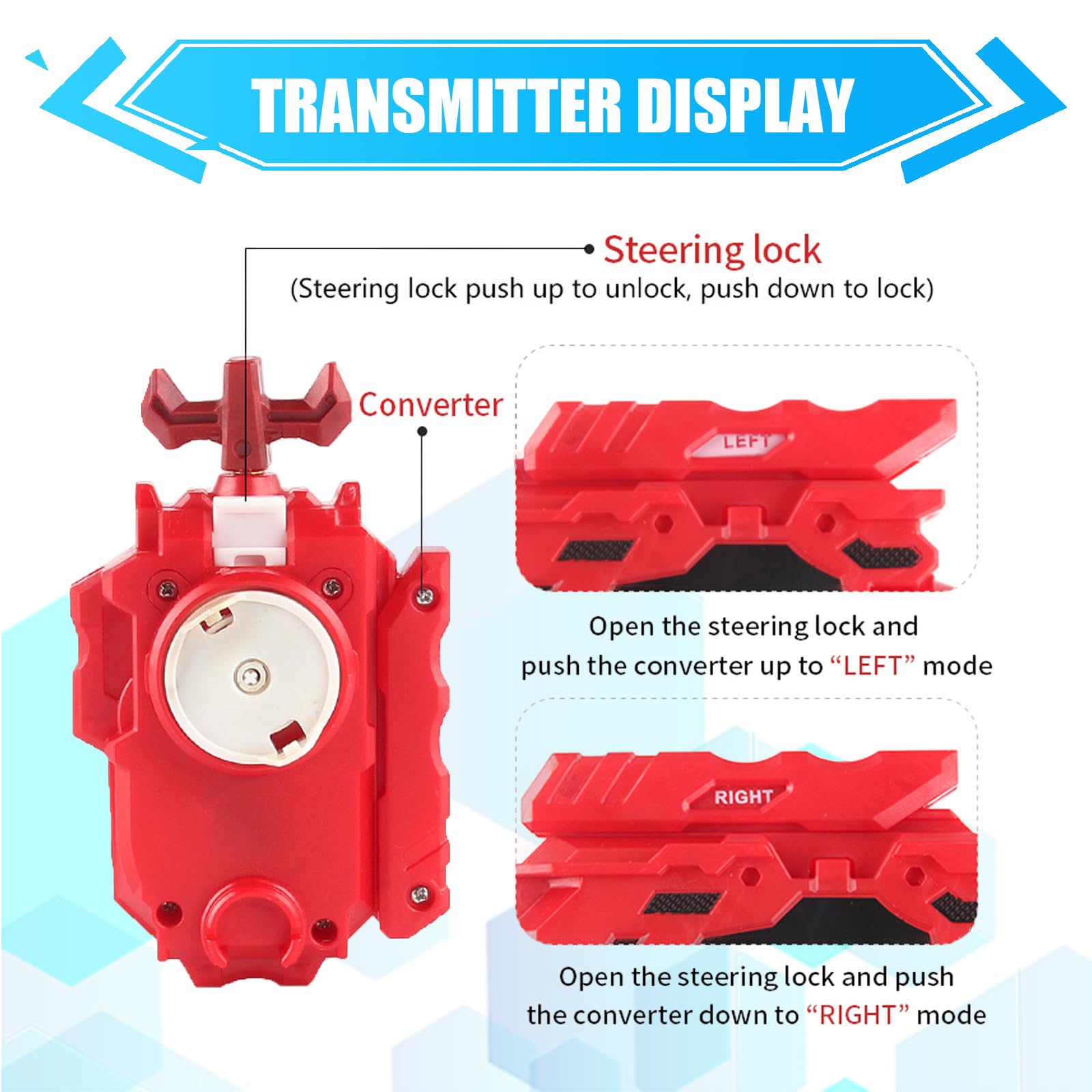 Wotean Gyroscope Turbo 4D Arena Metal Fusion Battle Spinner Kit with Battle Launcher, Gift Set(206+169) - Image 2