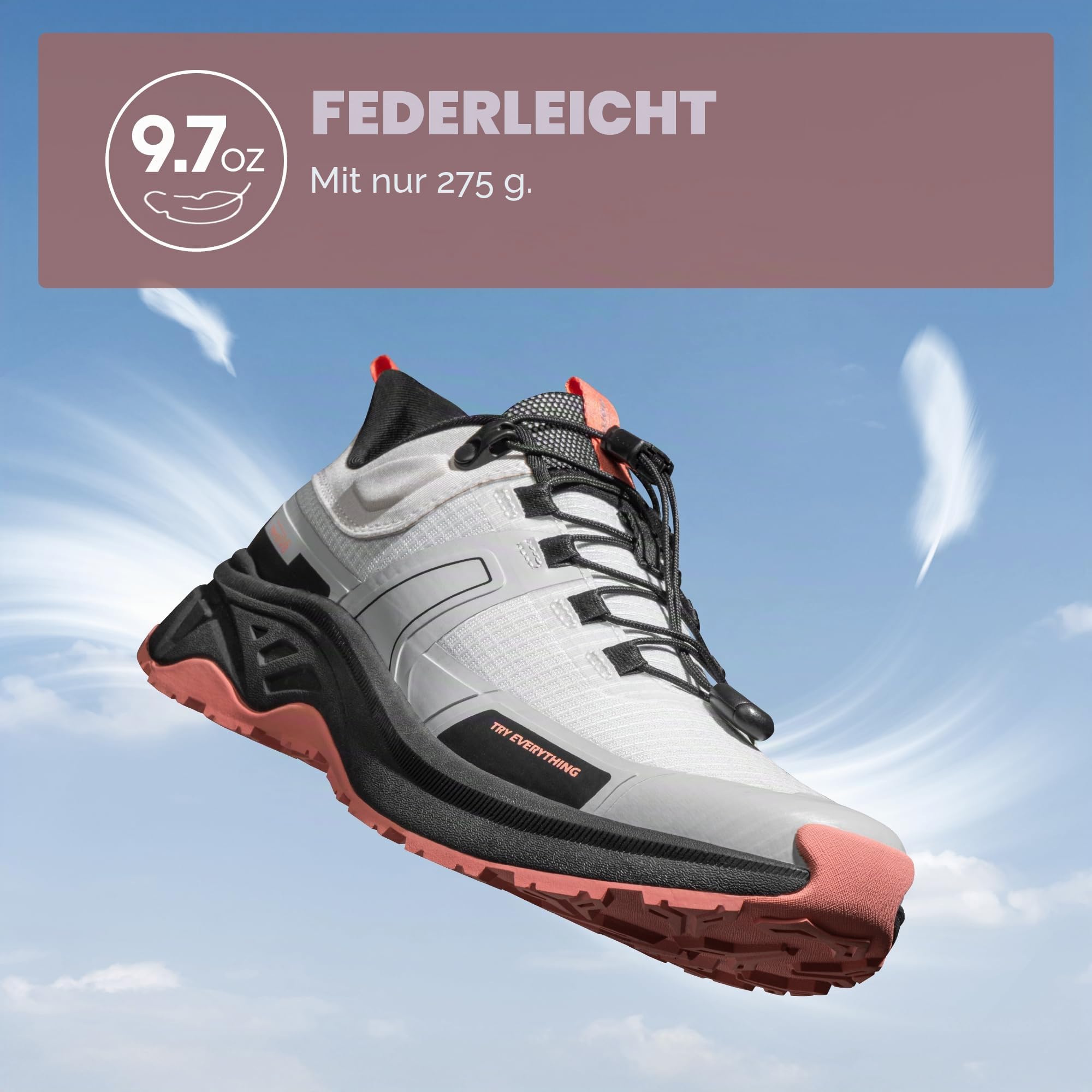 NORTIV 8 Damen Wanderschuhe leichte atmungsaktive Mesh Trekking Outdoor Arbeitsschuhe