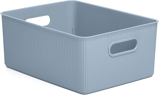 Tatay 7010300 Baobab Multi-Purpose Large Storage Basket, Blue, 29.4 X 38.5 X 16