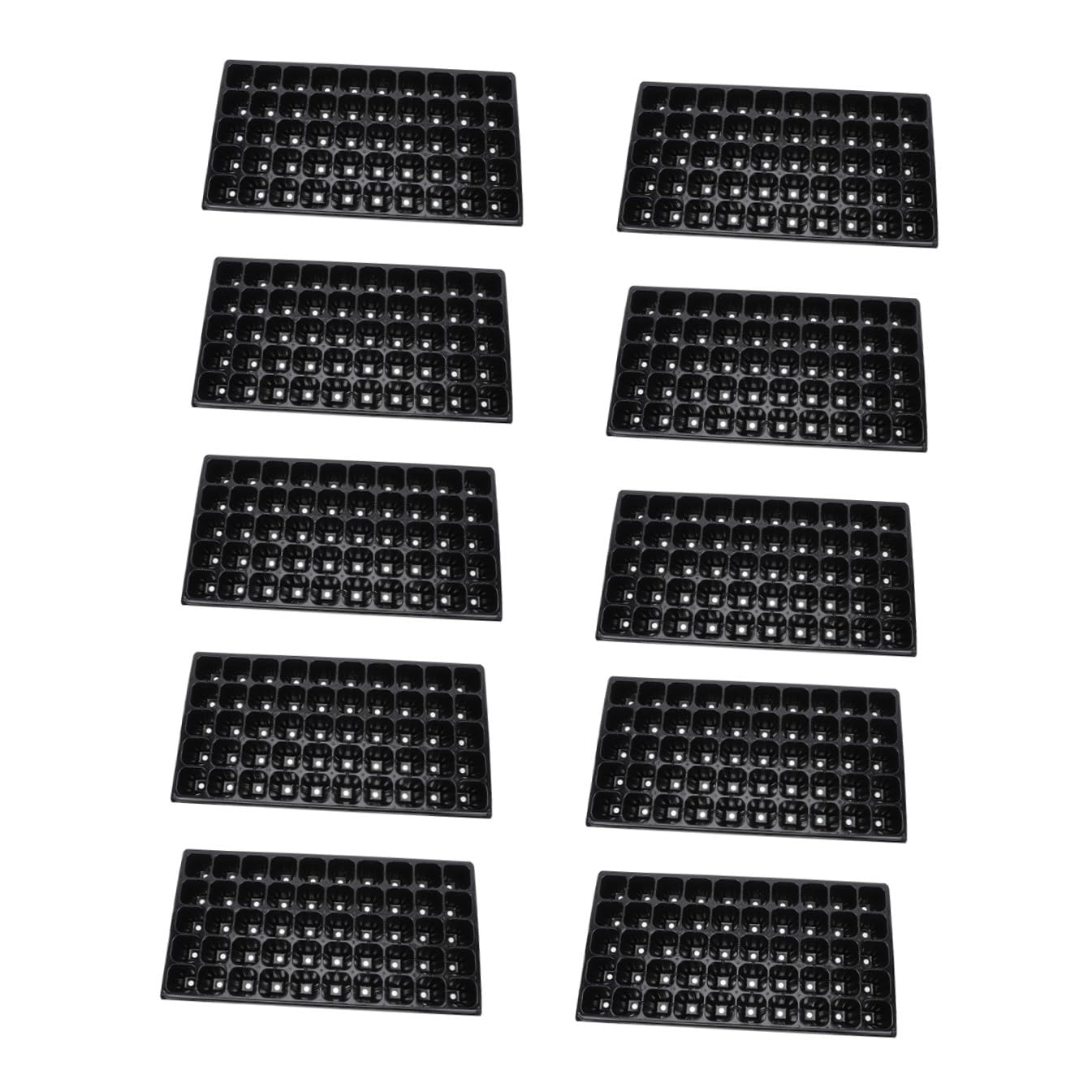 Toddmomy 10piezas Bandejas De Germinación De Plantas Unidades Placa De Germinación para Viveros Contenedor De Herramienta De Jardinería Material Plástico No Deformable