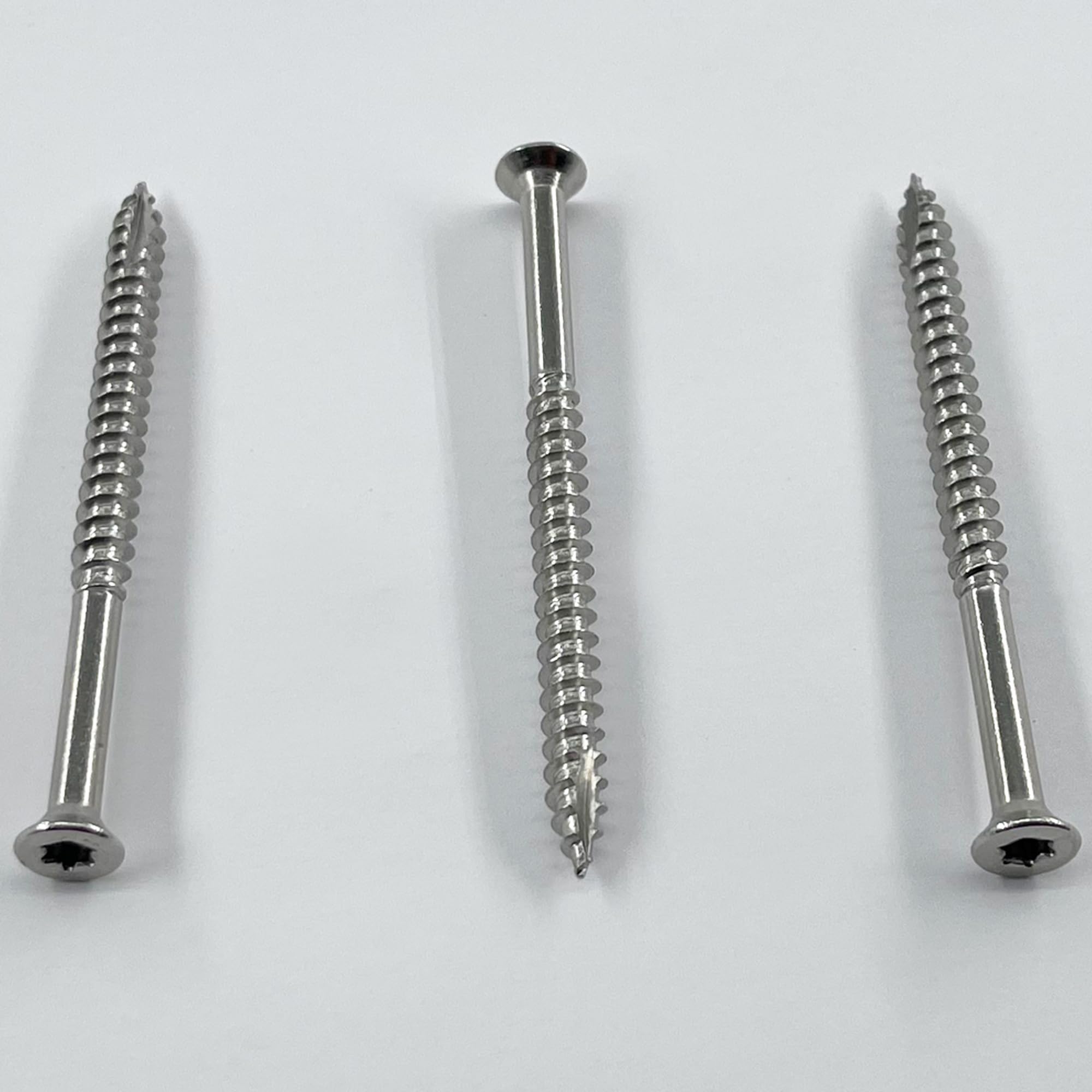 Resistente, acero inoxidable de grado 304, tornillos de madera de cubierta de 7.6 cm, a prueba de óxido, construcción exterior de cubiertas, vallas, destornillador Torx #25
