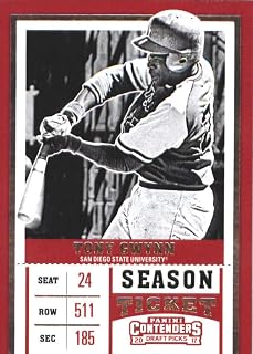 2017 Panini Contenders Draft Picks Season Ticket #23 Tony Gwynn San Diego State Aztecs