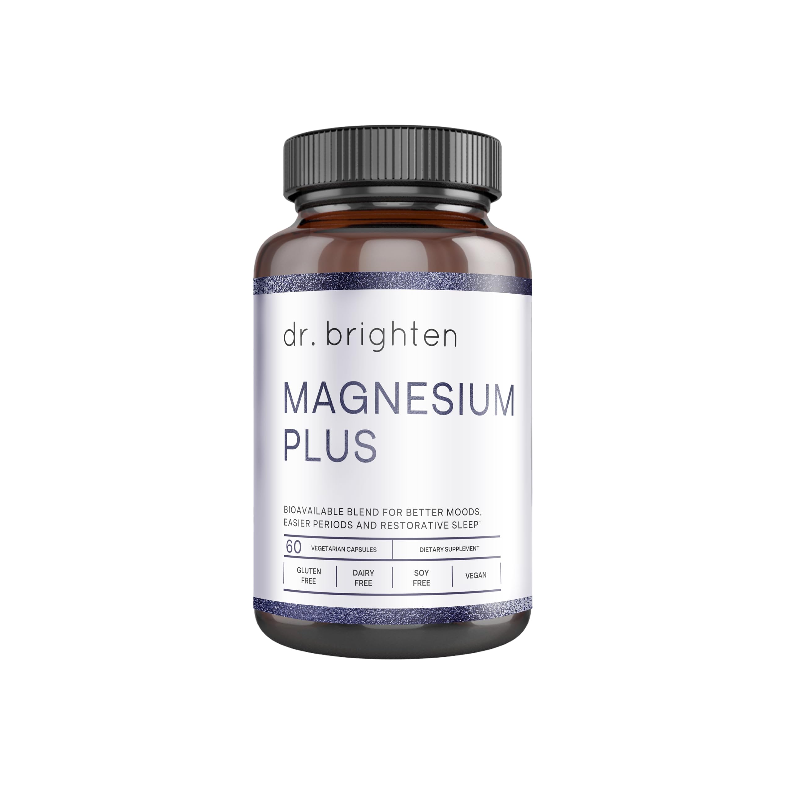 Dr. Brighten Magnesium Plus (as Magnesium Bi-glyncinate) - Beneficial in Maintaining a Healthy Mood, Sleep, Hormone Balance and Reducing Symptoms of PMS and Menstrual Cramps — Amazon image 10