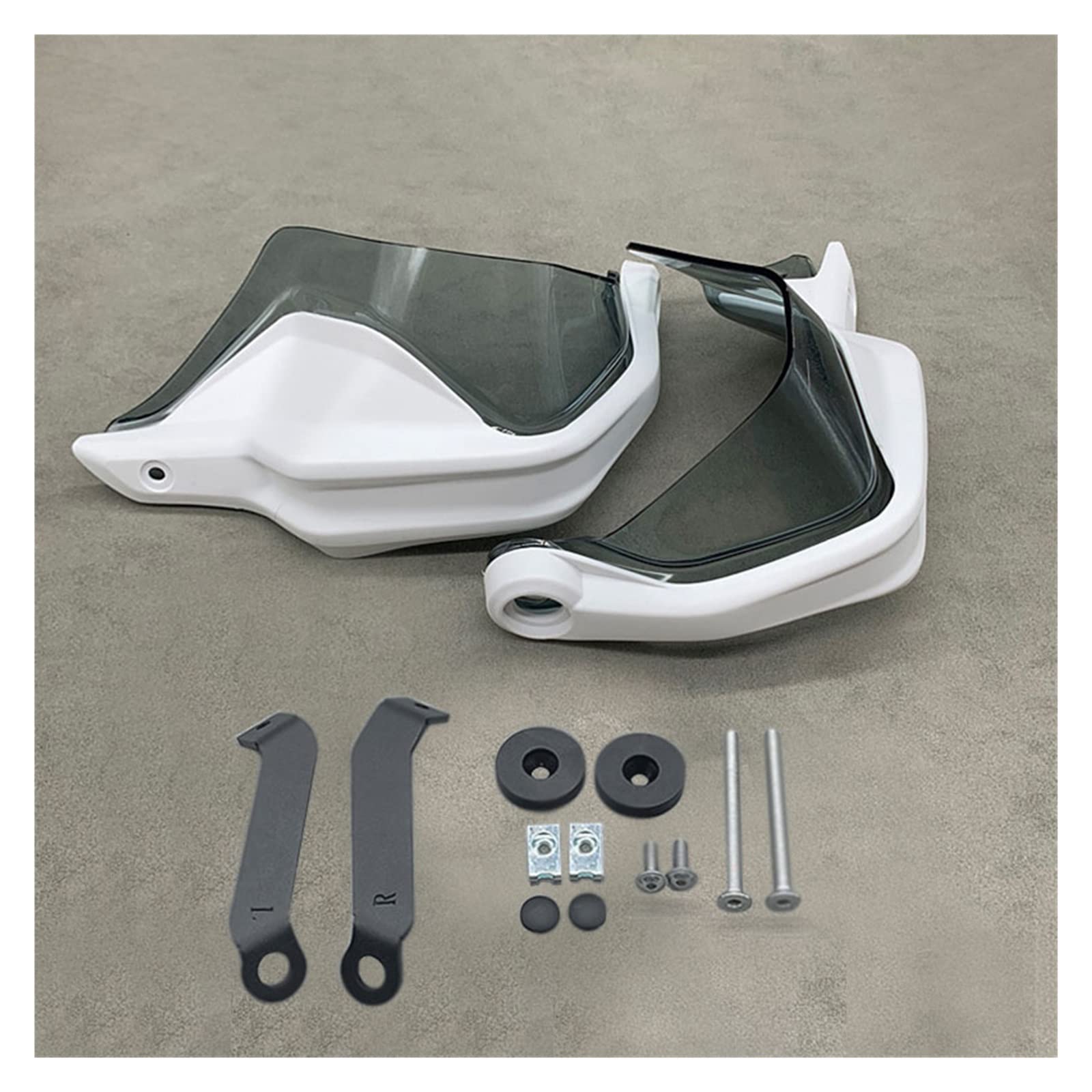 Handprotektoren Für NC750X Für DCT NC750S NC700X Für CTX700 2013-2021 Handprotektoren Schild Wachen Windschutzscheibe Hand Wind Schutz Motorrad Handschützer(White Smoke Set K)