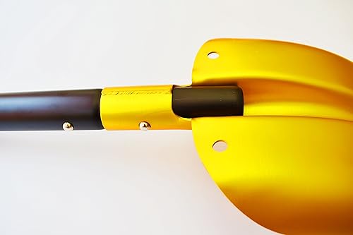 Miniatura 4 de KAMINUO Portátil colorido telescópico de aluminio coche ajustable edición extendida pala de nieve (dorado)