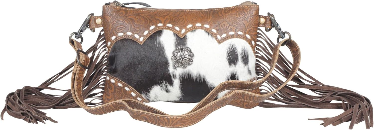 Myra Bag Art Dcor Leather & Hairon Bag S-4401