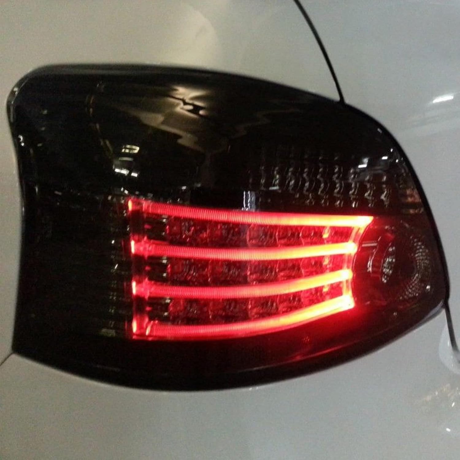 VLAND LED Smoked Taillights Compatible for [ Yaris 2th Gen/Toyota Vios 2008-2013 ] Rear Lamps Assembly, Driver & Passenger Sides