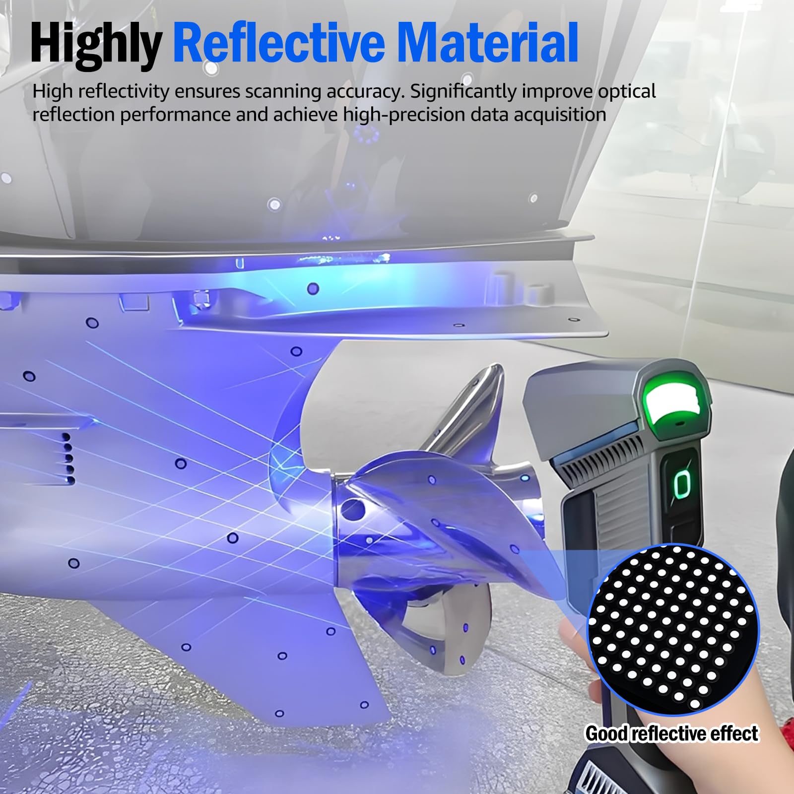200/400 marcadores magnéticos para escáner 3D, escáner magnético 3D, interior de 6,0 mm, exterior 10 mm, punto de seguimiento, punto de referencia altamente reflectante, para escanear (negro, 400