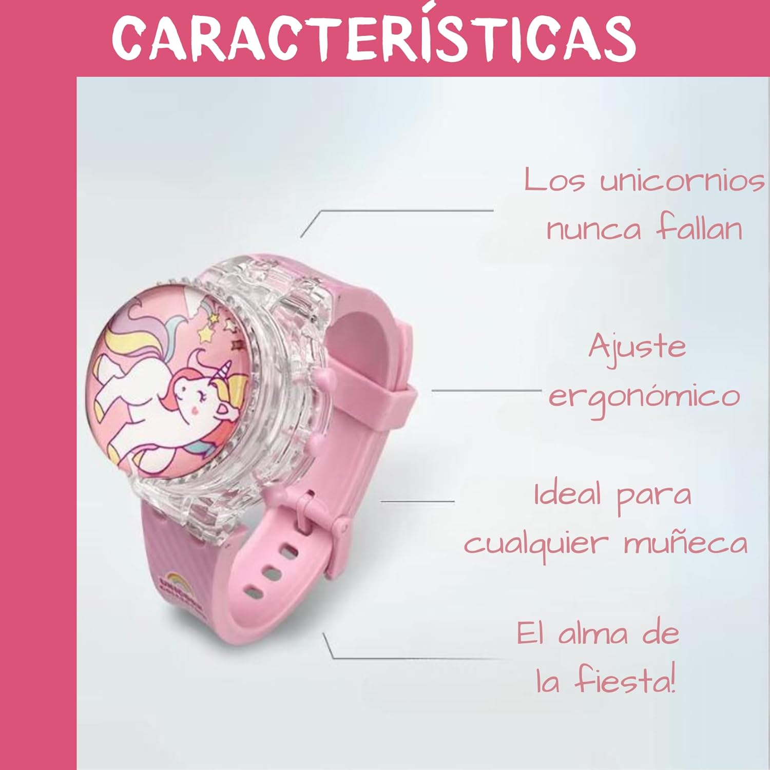 Pink Unicorn Watch for Girls 5 6 7 8 Years. Children's Digital Watches with Light and Music. Christmas, Communion and Birthday Gift, Cute 3D Unicorn.