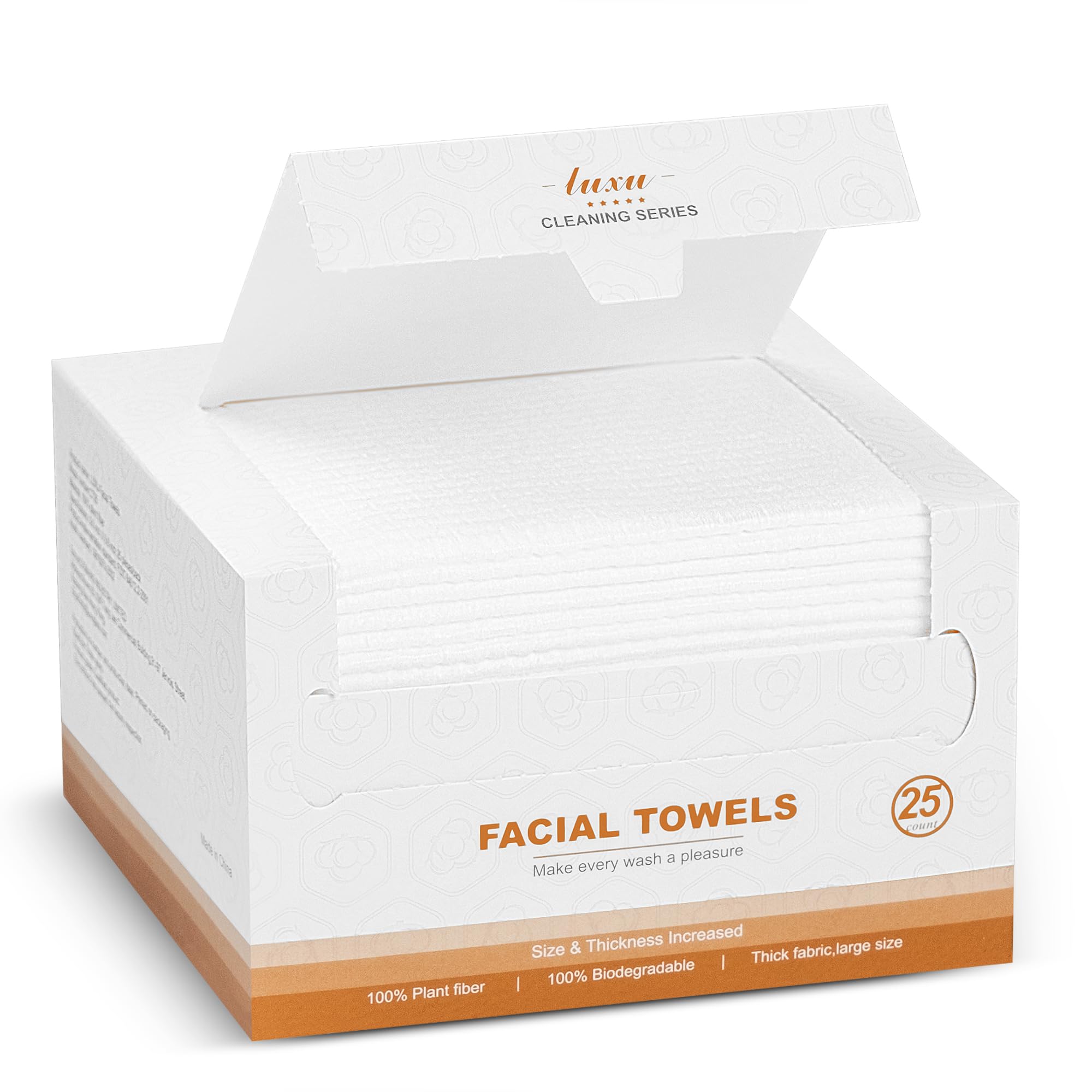 Face Towels,Facial Towels,25 Ct Disposable Face Towel,9.8"X9.8"Face Cloths,Makeup Remover Face Towelettes Disposable,Disposable Face Cloths for
