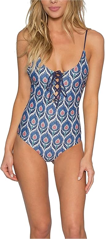 Tavik Womens Monahan Monokini Swimsuit, Blue, Medium