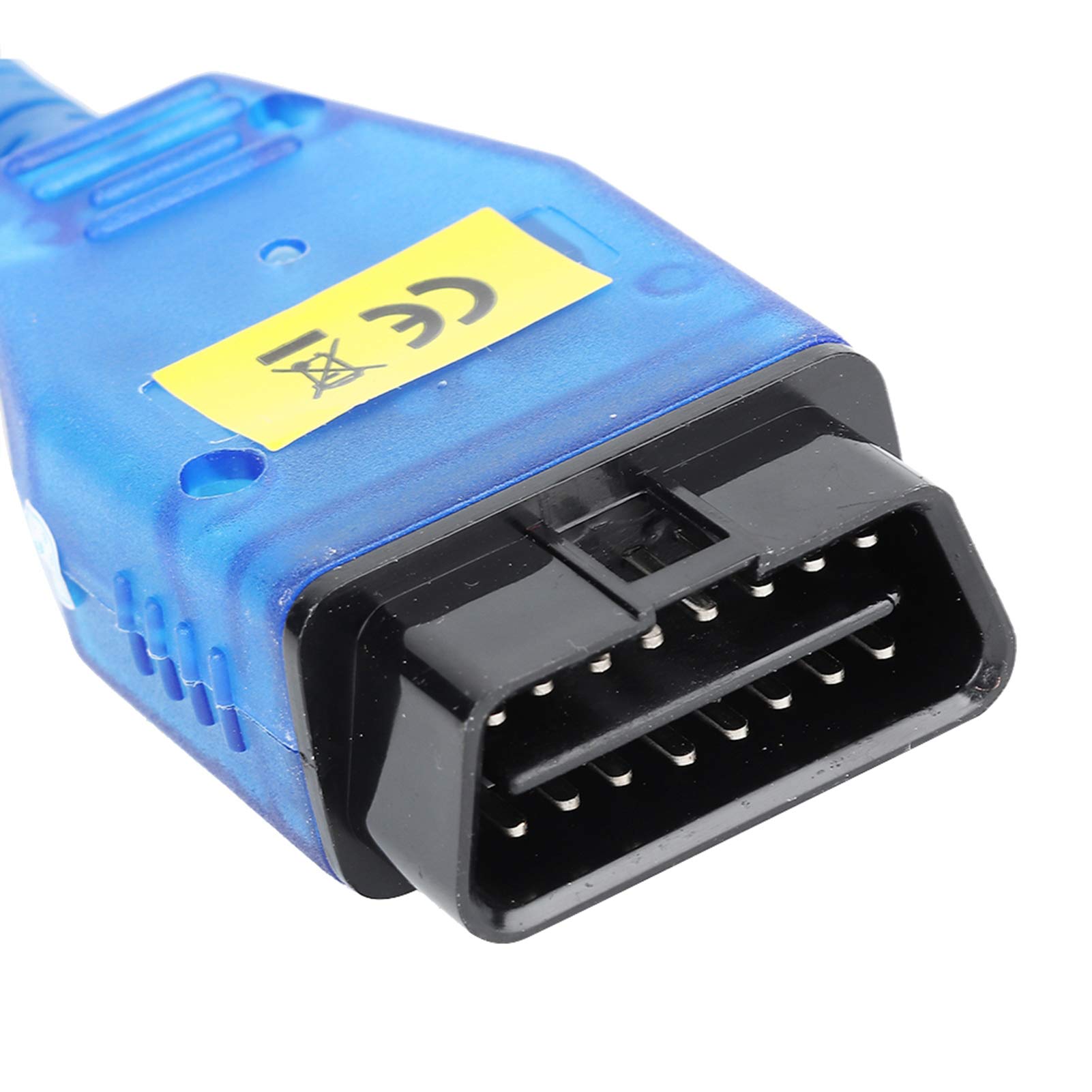 EVGATSAUTO USB OBD2 Diagnosekabel Interface K+DCAN K+CAN Adapter mit Schalter und CD-Treiber für Mini
