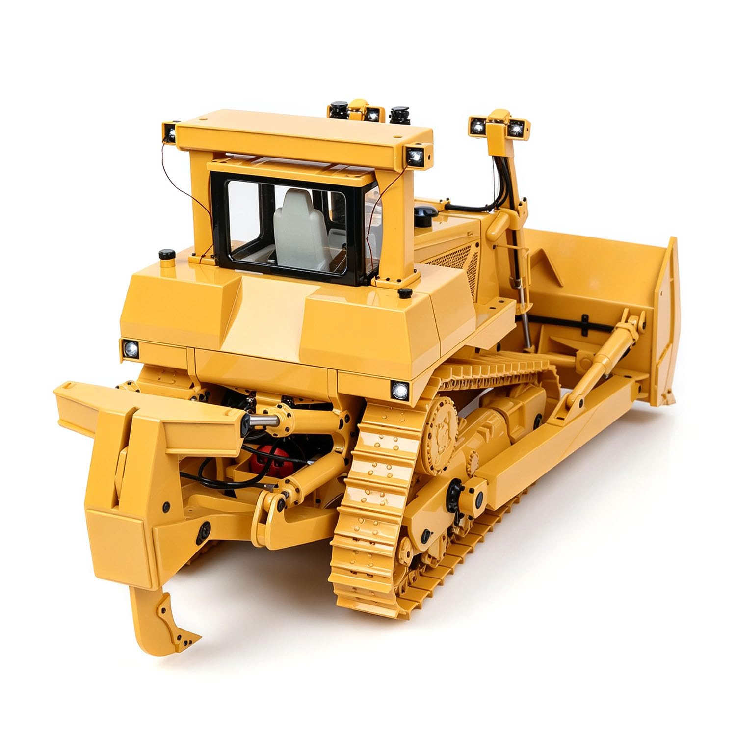 Wheelfun Bulldozer Hydraulique En Métal 1/14 – RC D11T PL18EV – Son, Fumée, éclairage, Servo, Valve 5 Voies