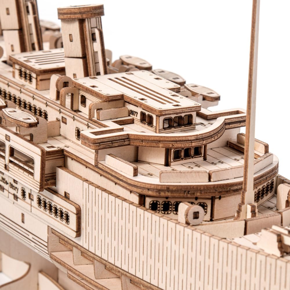 Little Story Titanic Puzzle in legno 3D con nave dei passeggeri, kit di costruzione di modellini transatlantici in legno, set creativo da costruire fai da te, regalo per adolescenti e adulti dai 14