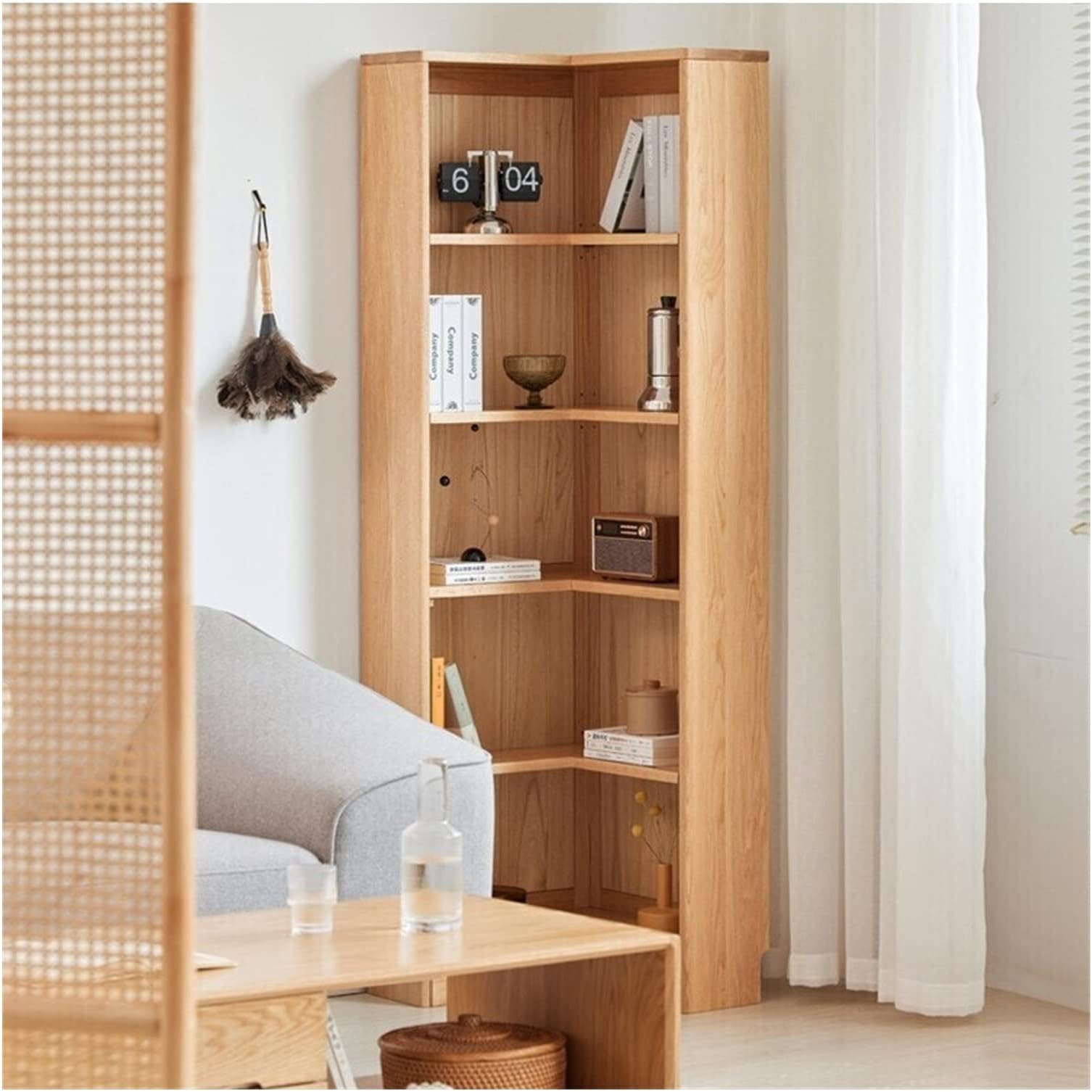 PEVSCOBookcase Corner Shelf Combination Shelf Modern Simple Display Cabinet Bookcase Bookshelf Standing Bookshelf