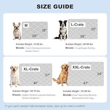 ZOMISIA Cooling Mat for Medium Dogs, Q-Max>0.5 Thin Breathable Cold Crate Pad for Pet, Portable Washable Kennel Bed for Summer Active Dog with Chill Cool Soothing Fabric to Rapid Cooling, 29x18, Grey