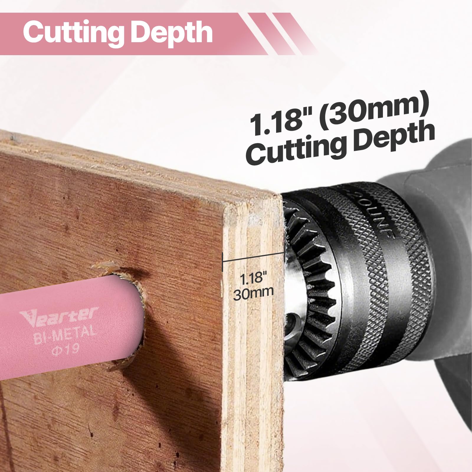 Set di 15 seghe a tazza bimetalliche da 19 – 57 mm, con punte per legno, lamiera metallica, rame, gesso, PVC, piastra in acciaio, muro a secco, regali fai da te per donne