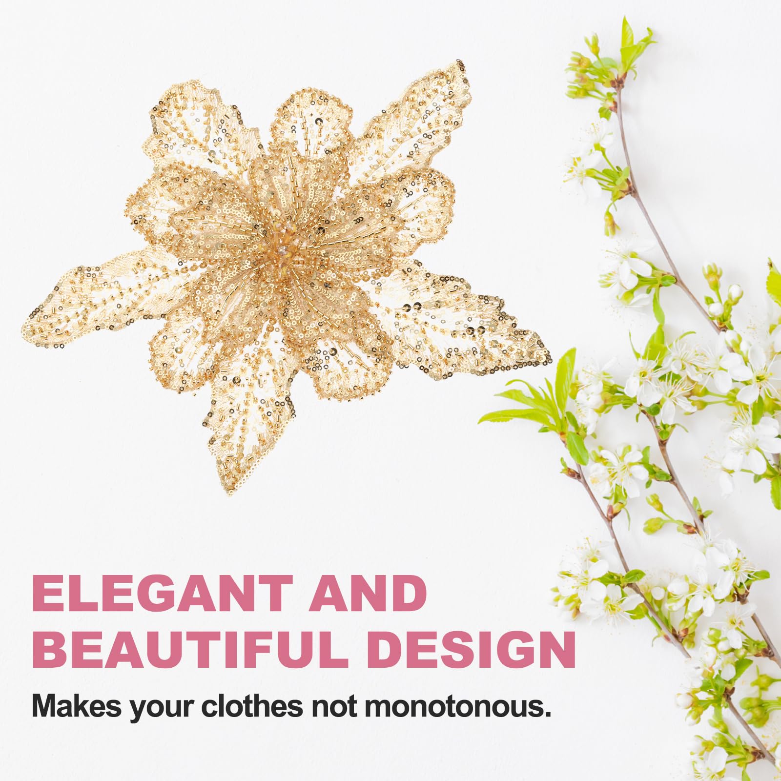 PATIKIL Handmade Rhinestones Applique - Image 4