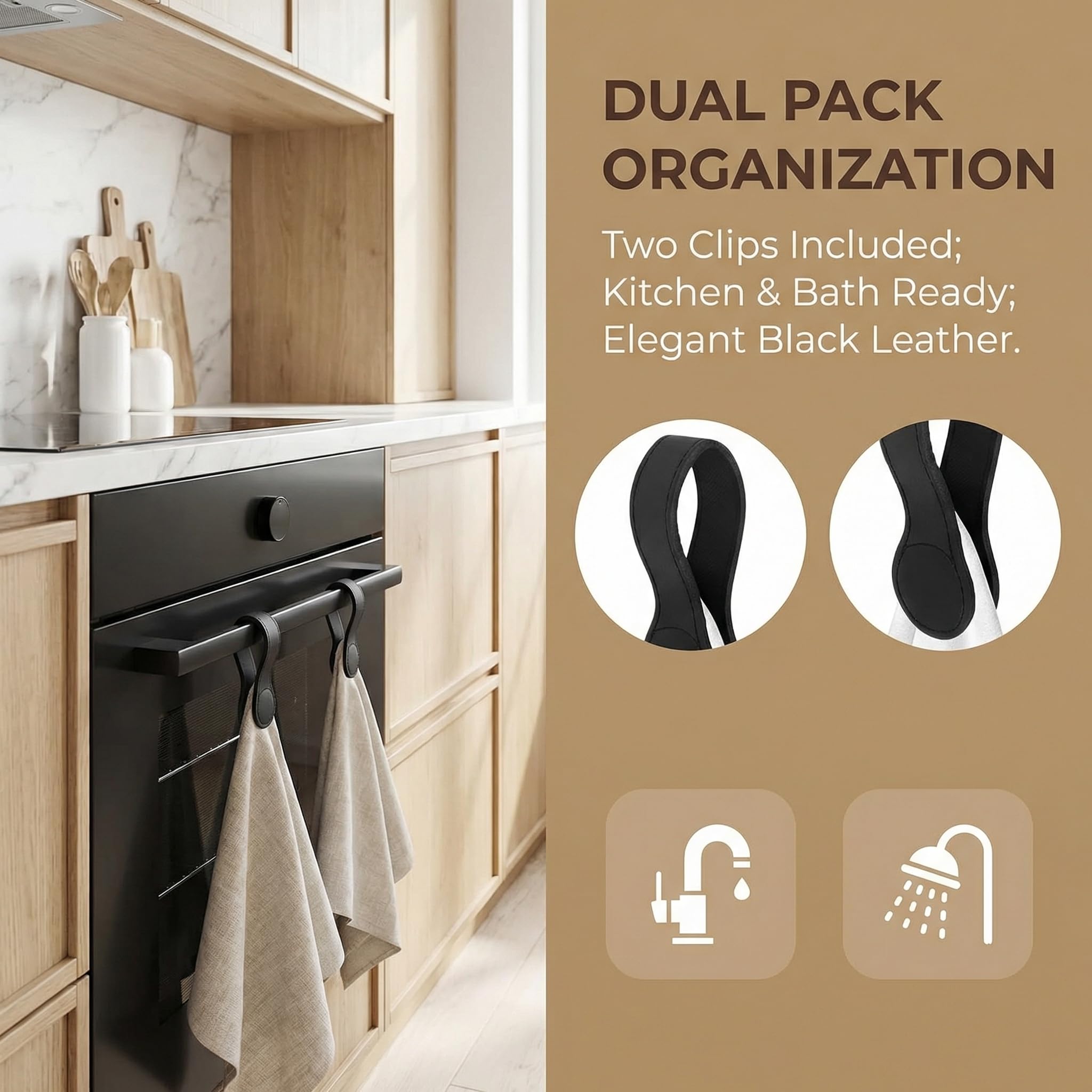 2 Stück Magnet Handtuchhalter Leder Handtuchhalter Magnetisch Handtuchaufhänger Handtuch Aufhänger Handtuchclips Handtuchklammer Magnetischer Handtuch Clips zum Aufhängen für Badezimmer Küchen