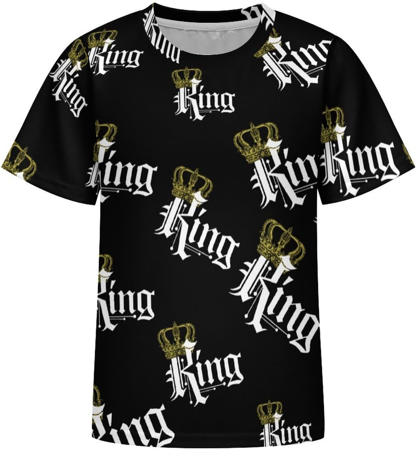 Kings T Shirt for Boy Girl Top Short Sleeve T-Shirt Graphic Tee