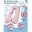 Meiz Pregnancy Pillows, Pregnancy Pillows for Sleeping, Pregnancy Body Pillow Cooling, Maternity Pillow for Pregnant Woman with Cooling Jersey Cover, Pink