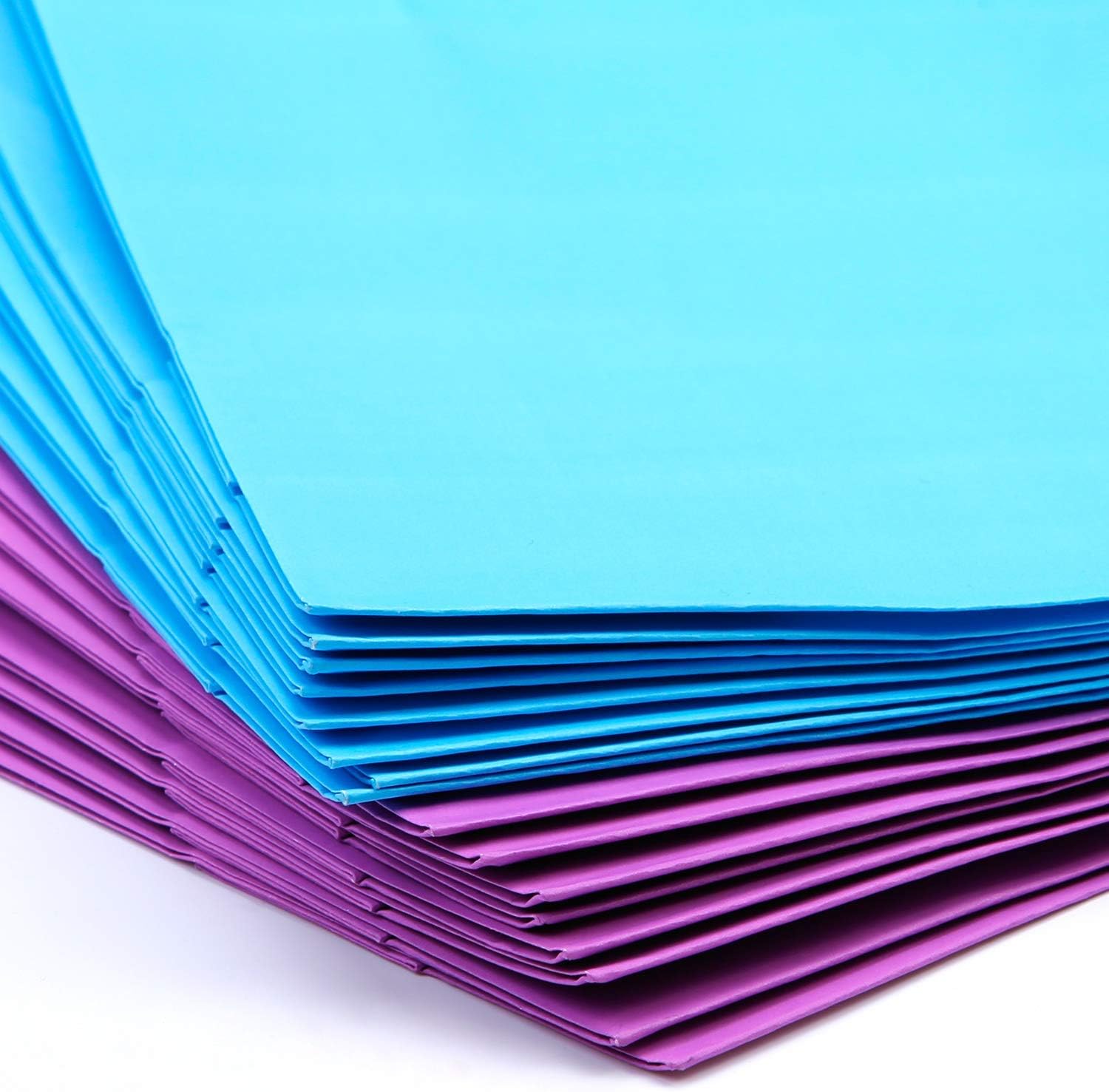 Cooraby 20 Pieces Kraft Paper Bags Party Favor Bags Craft Paper Bag with Handle for Birthday, Baby Shower, Wedding (Light Blue, Light Purple) - Image 3