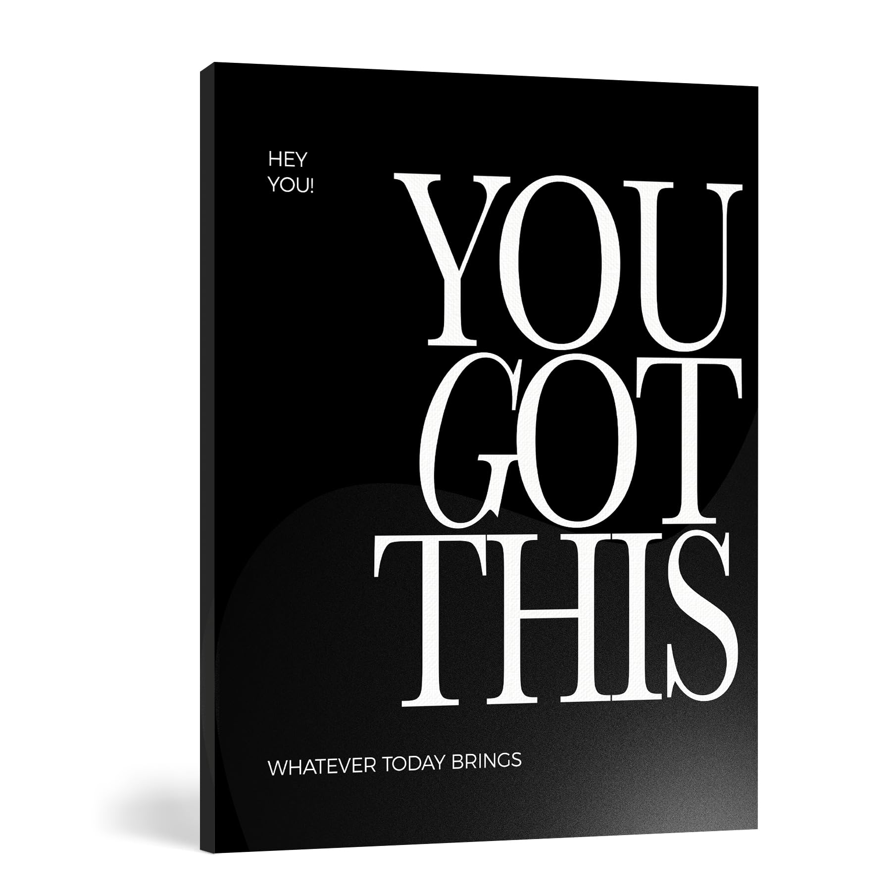 FISWAFY You Got This Inspirational Quote Framed Canvas Wall Art, Positive Affirmation Motivational Posters Prints Wall Decor for Bedroom Living Room