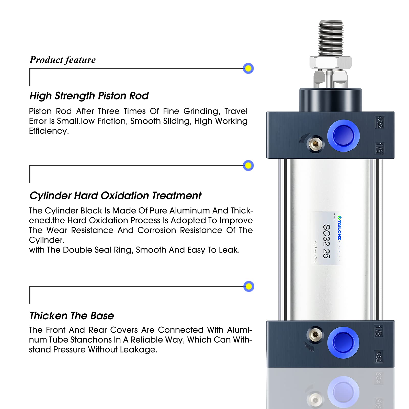 TAILONZ Manometer 0-10 Bar - Pumpenmanometer Mit Messingadapter 1/4 BSP