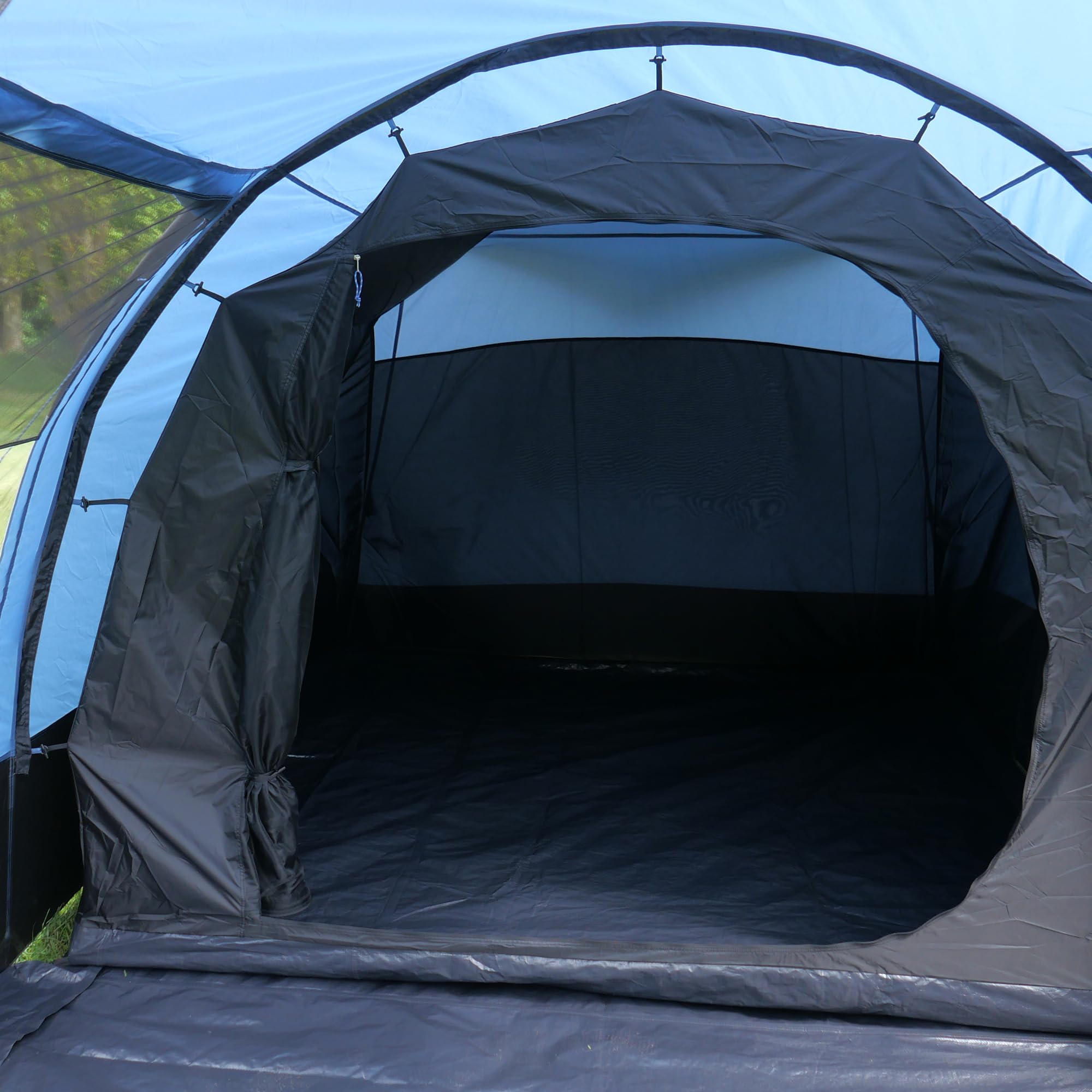 your GEAR Zelt Mistral - Tunnelzelt für 4 oder 6 Personen, Familienzelt mit Stehhöhe, Campingzelt mit UV 50+ Sonnenschutz und 3000 mm Wassersäule