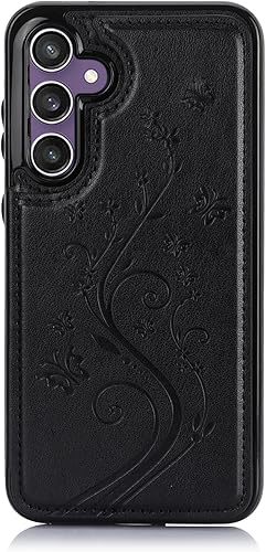 Vista 25 de Asuwish Funda de teléfono para Samsung Galaxy S23 FE 5G con protector de pantalla de vidrio templado y tarjetero con soporte para tarjetero, soporte