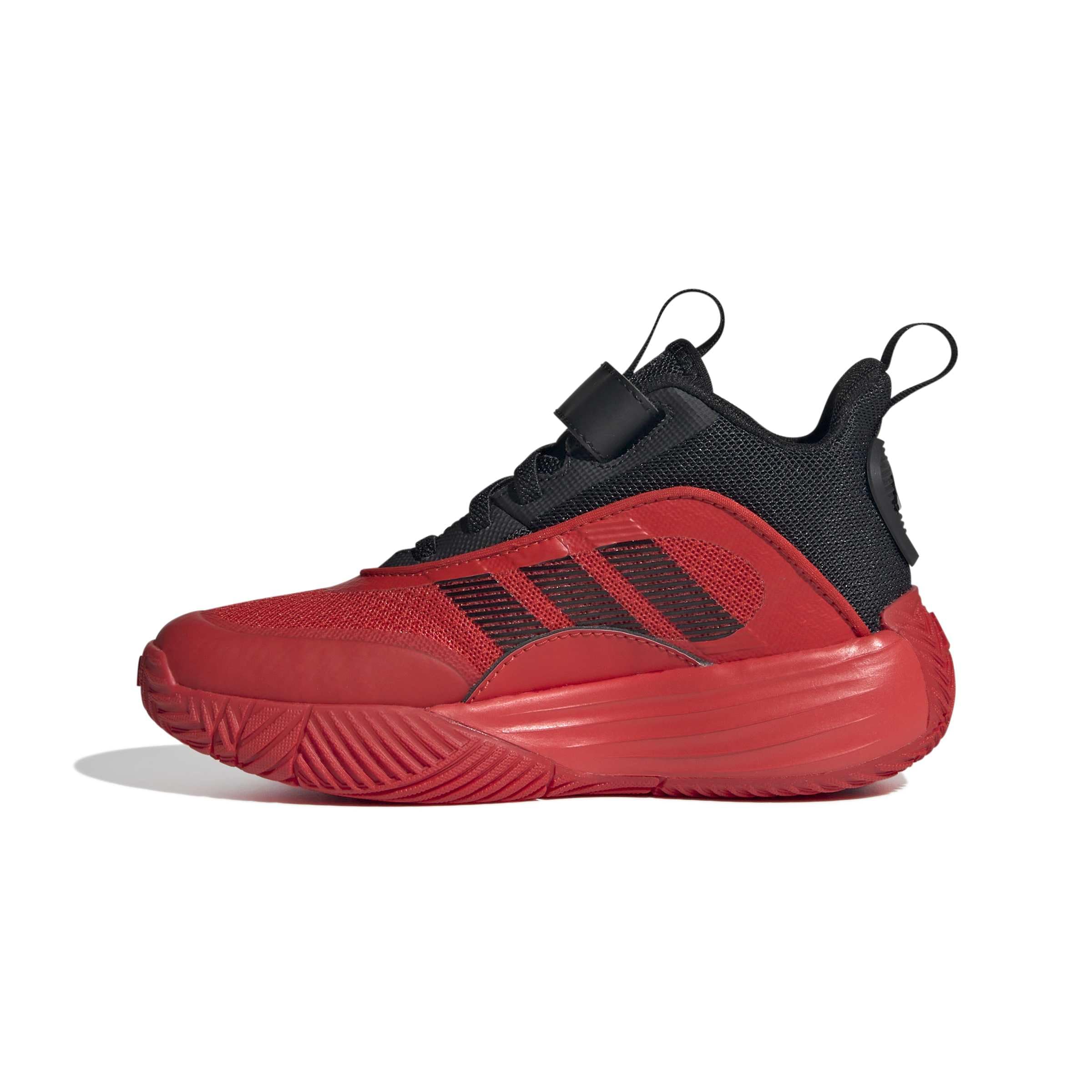 adidas OWNTHEGAME 3.0 Non-Football Mid Shoes, core Black/RED/RED, 13.5 UK Child