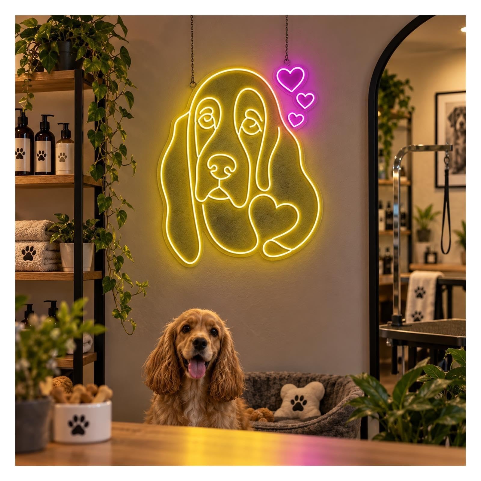 Insegna al Neon Insegna Al Neon Del Basset Hound