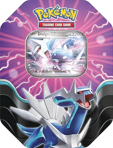 Pokémon TCG: Azure Legends Tin – Dialga ex (4 Booster Packs & 1 Foil Promo Card)