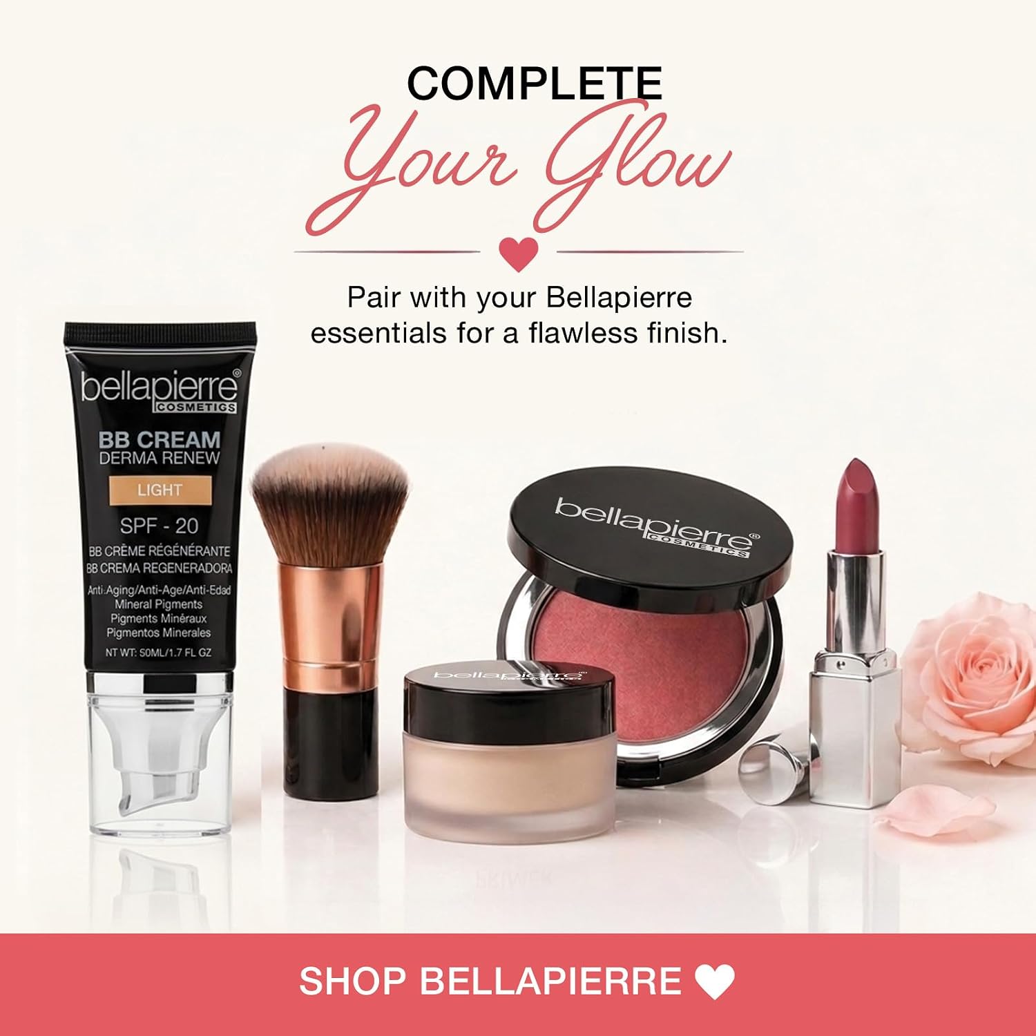 bellapierre Compact Mineral Blush | Warm Dewy Glow | Non-Toxic and Paraben Free | Suitable for All Skin Types | Compact Case - 0.35-Ounce – Amaretto