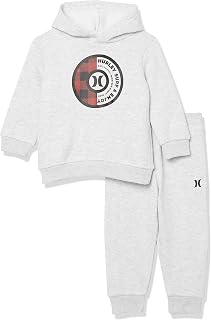 Baby Boys' Hoodie and Joggers 2-Piece Outfit Set, Birch/Plaid, 6