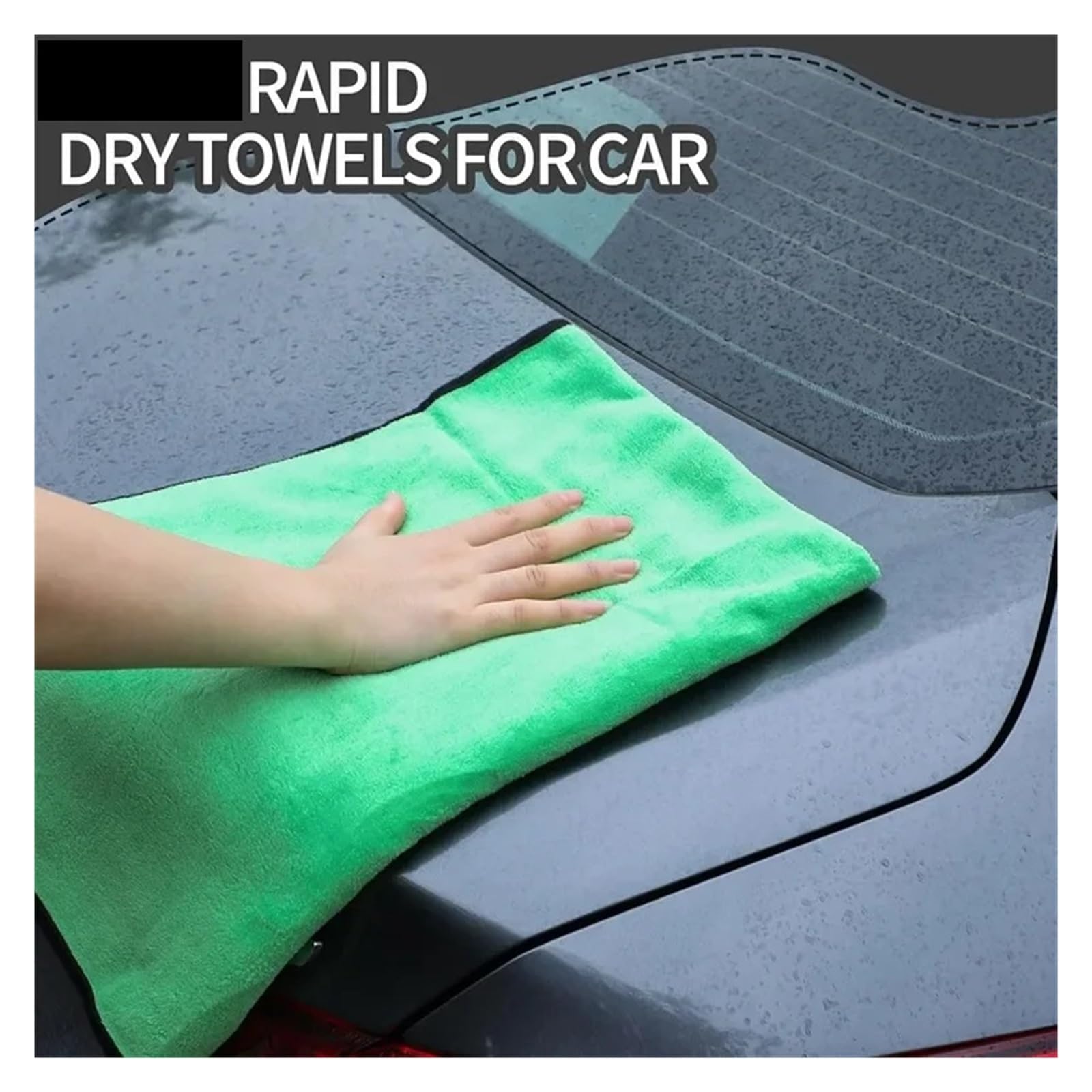 Microfiber Cleaning Towels for Car Detailing and Household Use - Ultra Absorbent and Soft Cleaning Cloths 30c60cm 15pcs — view 4