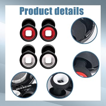 2 Pieces Artevive Moto Earplugs - 27 dB Noise Reduction, Reusable Silicone Earplugs for Motorcycle, Sleeping, Snoring & Wind Noise, Ultra Soft & Flexible