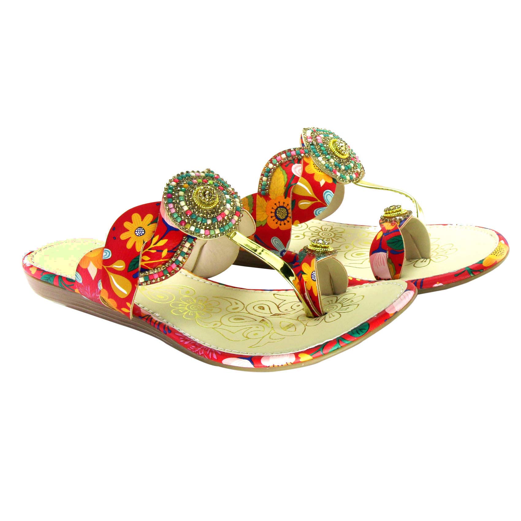 Blinder Womens Red Slipper-4 Kids UK (330-red-stone-slipper-fancy-37) (B08P7RKYW2) Amazon Price History, Amazon Price Tracker