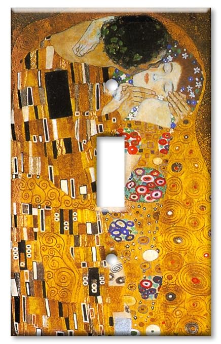 Klimt: The Kiss Switch Plate - Single Toggle
