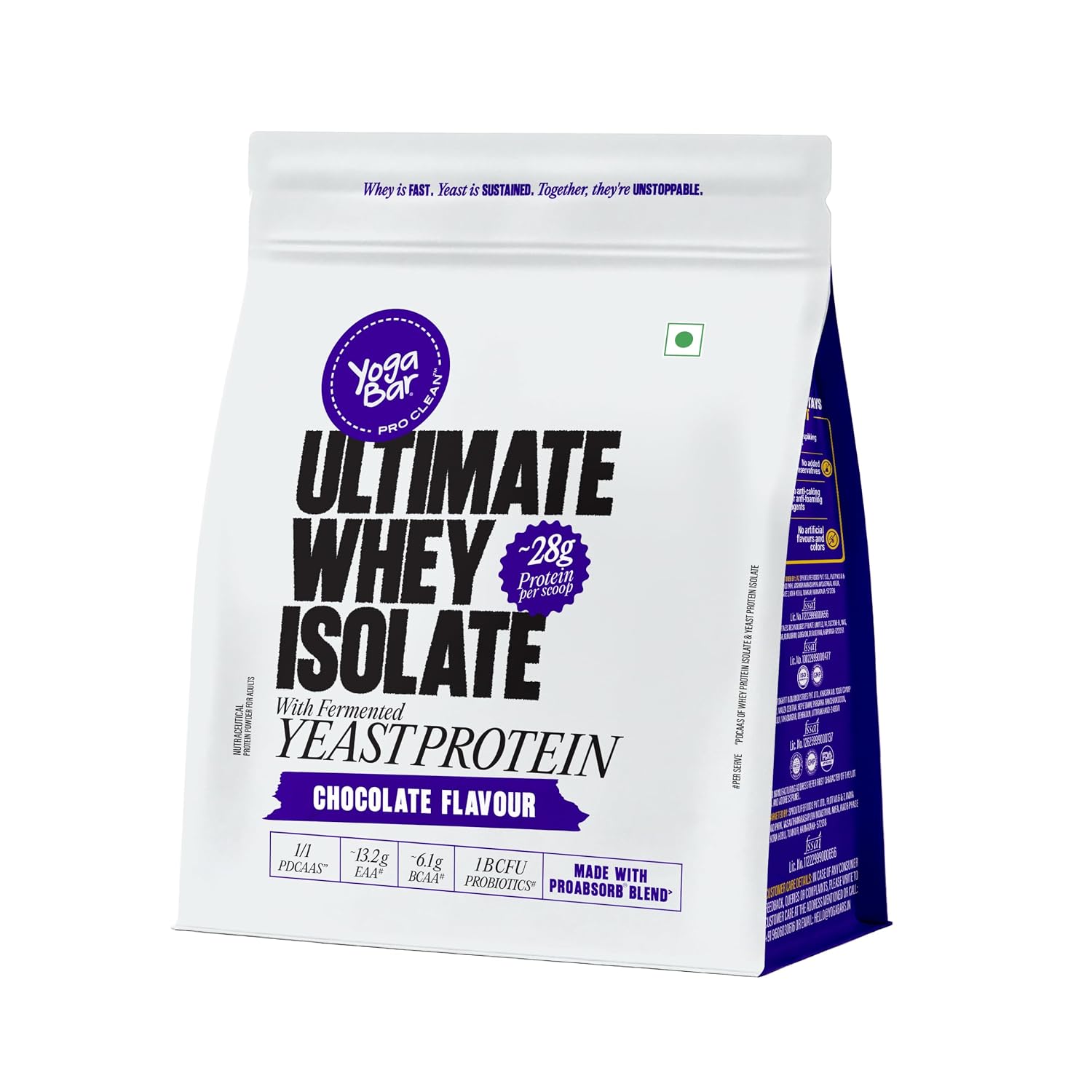 Yogabar Store Yogabar Ultimate Whey Protein Powder (Chocolate) 28 g - Image 1