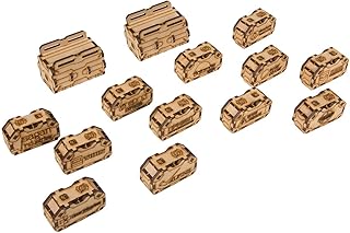 The Broken Token Mettle Shell Crates Sci-Fi Terrain Objects.