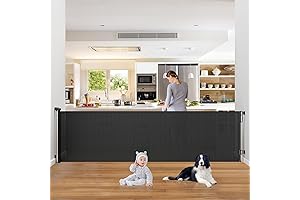Retractable Baby Gates for Stairs - PRObebi Retractable Dog Gate Indoor Extends...
