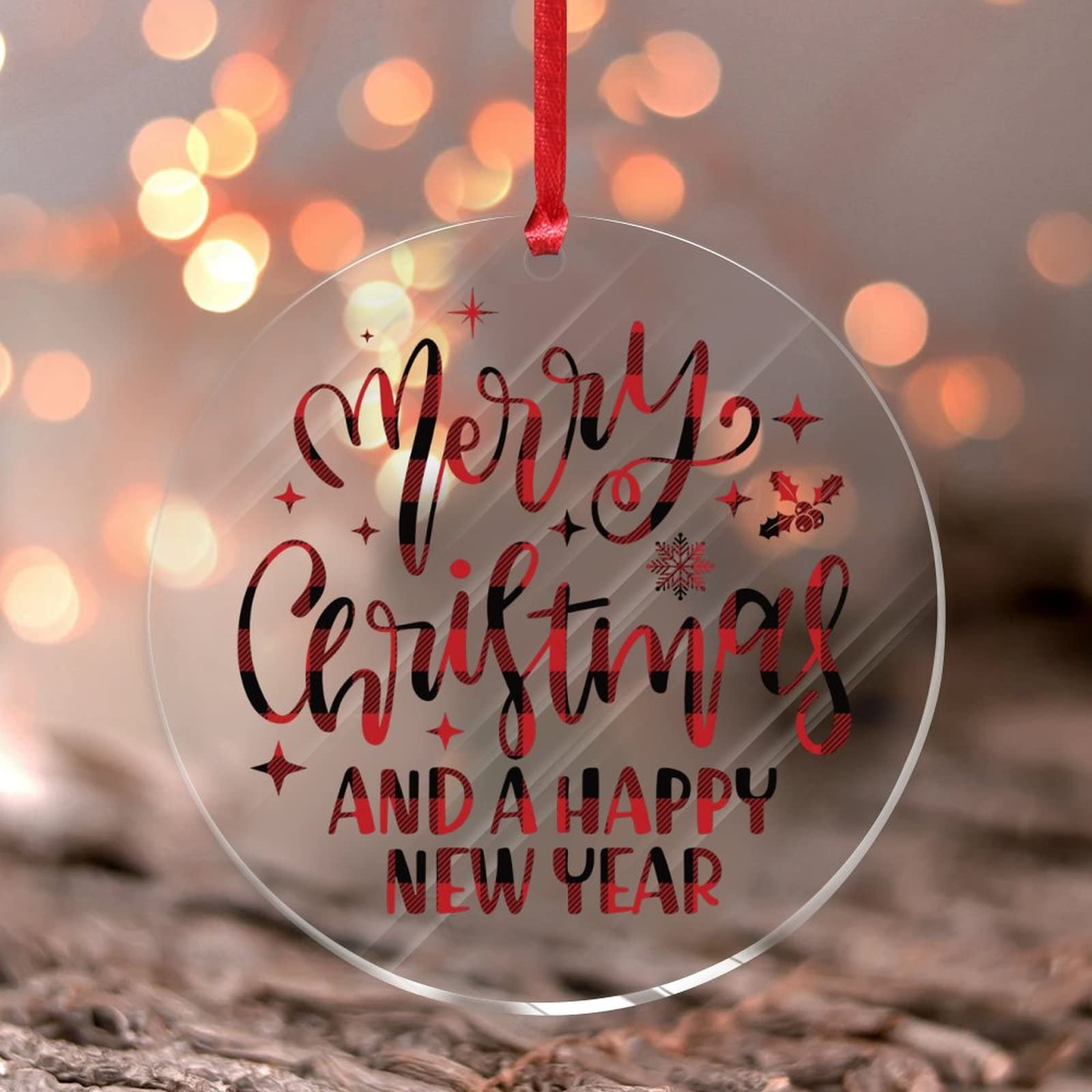 Illustrazione di Merry Christmas and Happy New Year! - Italian greeting card (Tanti auguri di Buon Natale e felice Anno Nuovo!). Printable Season's Greetings Card. | Adobe
