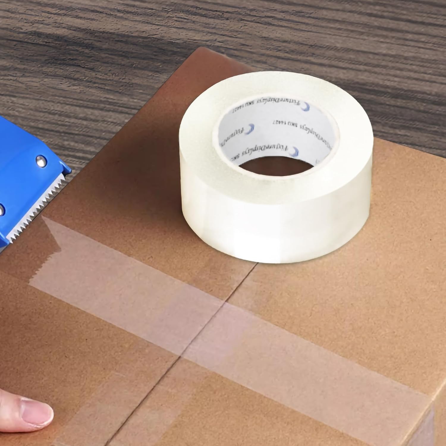 FixtureDisplays® 6 Rolls Clear Sealing Tape Carton Packing Box Tape 2"x110Y Premium 2.4mil 14427-6